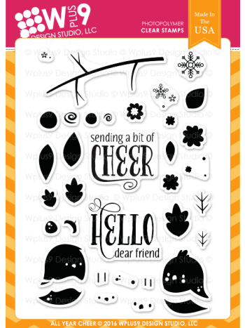 Wplus9 - All Year Cheer - Clear Stamp 4x6